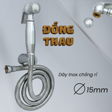 Bộ vòi xịt ĐỒNG thau đúc nguyên khối 3 SANDRA