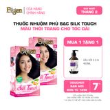  Combo 2 Thuốc Nhuộm Tóc Phủ Bạc Tại Nhà Bigen Silk Touch - Phủ Bạc Thảo Dược, Màu Thời Trang, Dưỡng Tóc Mềm Mượt 