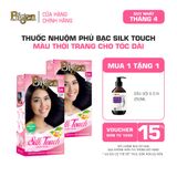  Combo 2 Thuốc Nhuộm Tóc Phủ Bạc Tại Nhà Bigen Silk Touch - Phủ Bạc Thảo Dược, Màu Thời Trang, Dưỡng Tóc Mềm Mượt 