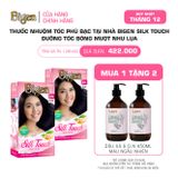  Combo 2 Thuốc Nhuộm Tóc Phủ Bạc Tại Nhà Bigen Silk Touch - Phủ Bạc Thảo Dược, Màu Thời Trang, Dưỡng Tóc Mềm Mượt 