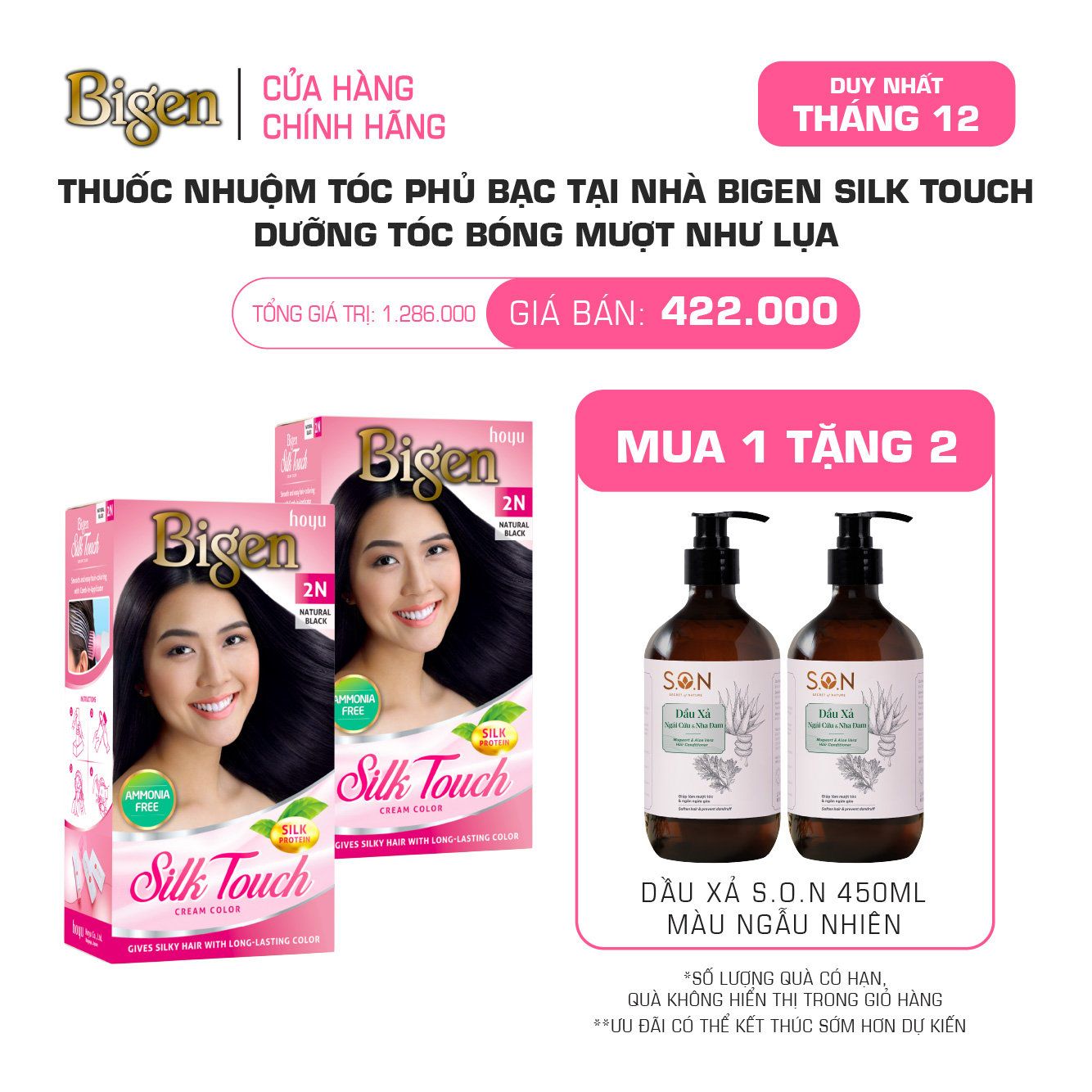  Combo 2 Thuốc Nhuộm Tóc Phủ Bạc Tại Nhà Bigen Silk Touch - Phủ Bạc Thảo Dược, Màu Thời Trang, Dưỡng Tóc Mềm Mượt 
