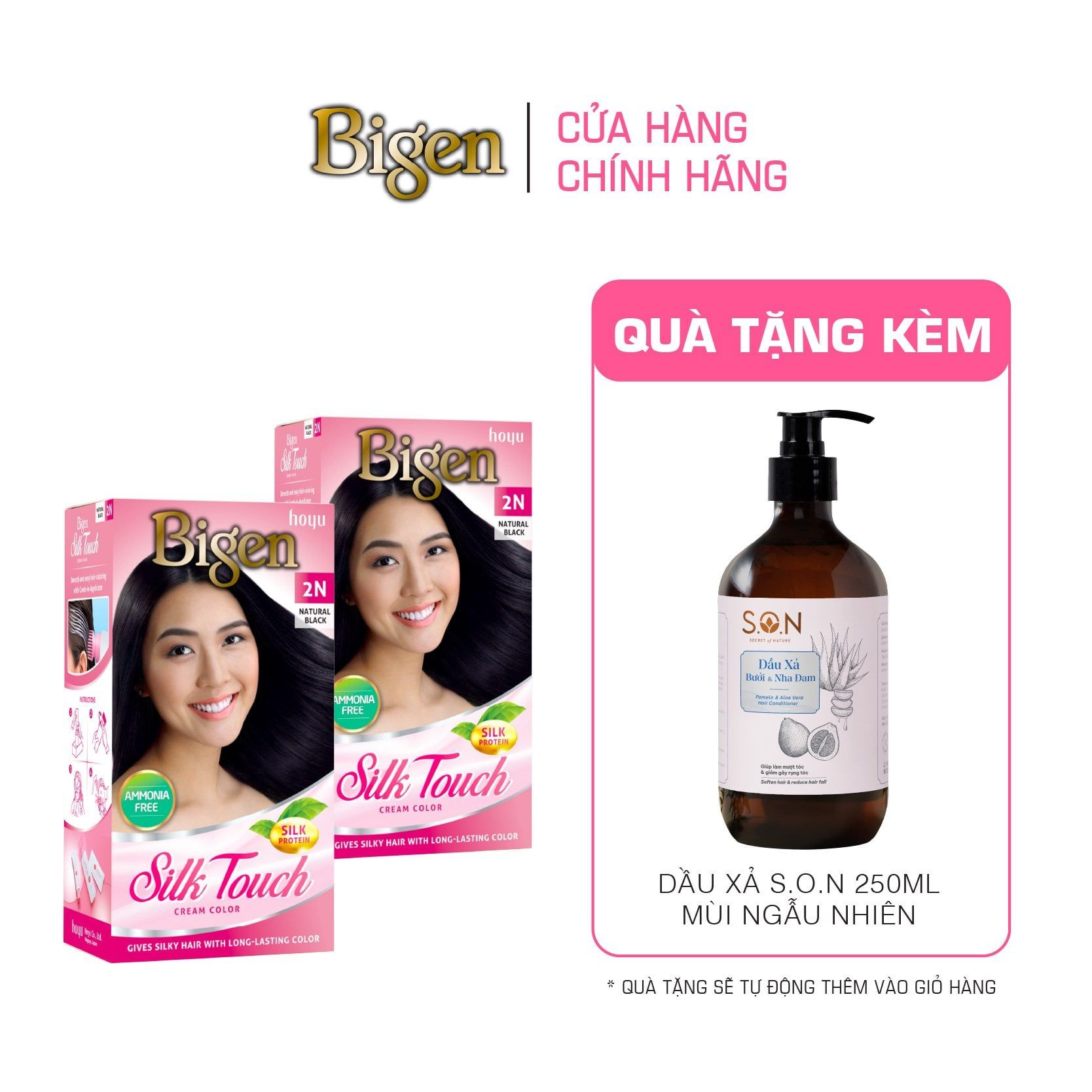  Combo 2 Thuốc Nhuộm Tóc Phủ Bạc Tại Nhà Bigen Silk Touch - Phủ Bạc Thảo Dược, Màu Thời Trang, Dưỡng Tóc Mềm Mượt 