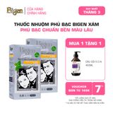  Combo 2 Thuốc Nhuộm Tóc Phủ Bạc Tại Nhà Bigen Xám - Phủ Bạc Thảo Dược, Dưỡng Tóc Mềm Mượt 80ml 