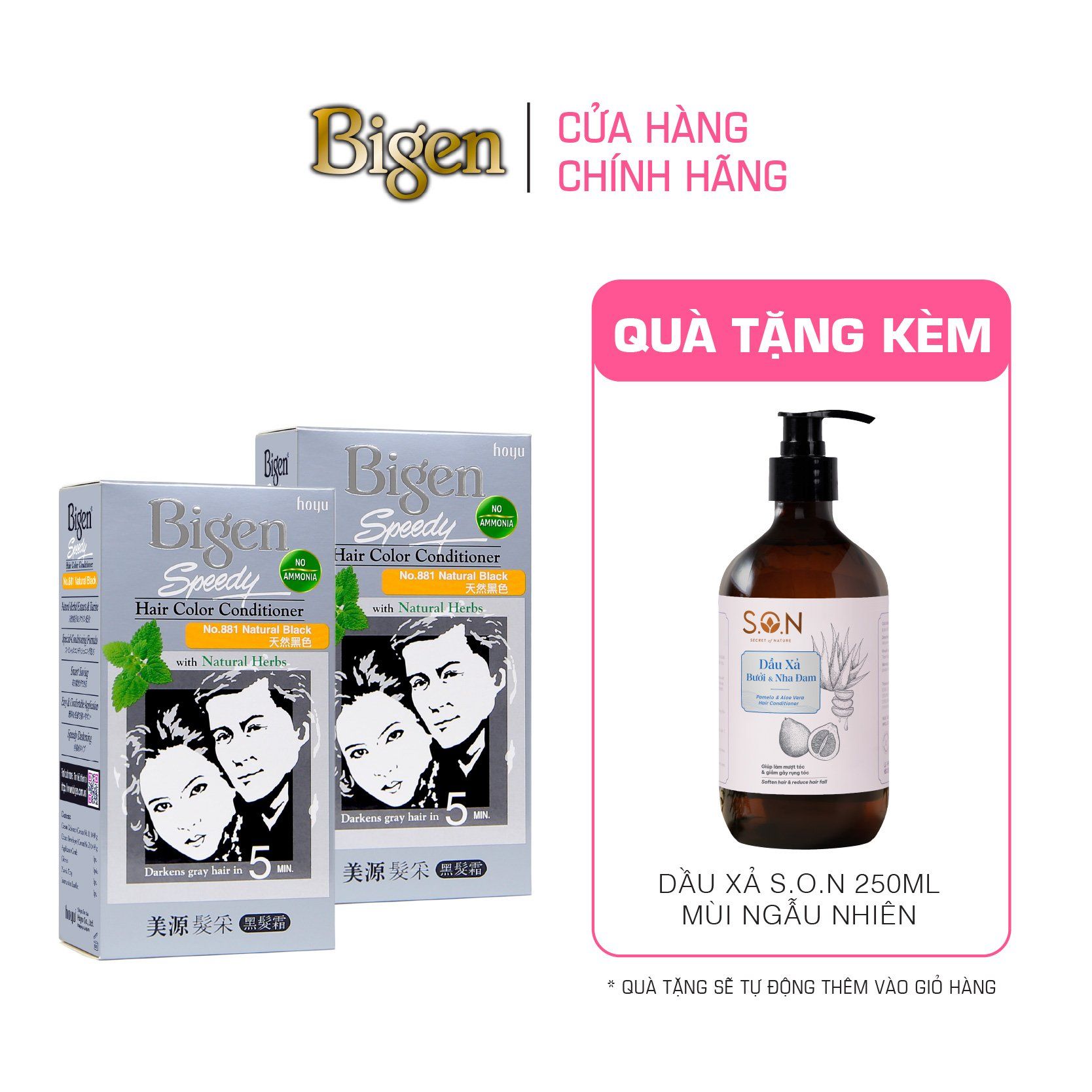  Combo 2 Thuốc Nhuộm Tóc Phủ Bạc Tại Nhà Bigen Xám - Phủ Bạc Thảo Dược, Dưỡng Tóc Mềm Mượt 80ml 