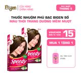  Combo 2 Thuốc Nhuộm Tóc Phủ Bạc Tại Nhà Bigen Số - Phủ Bạc Thảo Dược, Màu Thời Trang 80ml 