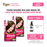  Combo 2 Thuốc Nhuộm Tóc Phủ Bạc Tại Nhà Bigen Số - Phủ Bạc Thảo Dược, Màu Thời Trang 80ml 