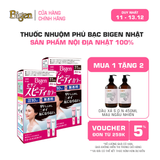  Combo 2 Thuốc Nhuộm Tóc Phủ Bạc Tại Nhà Bigen Nhật - Phủ Bạc Thảo Dược, Dưỡng Tóc Mềm Mượt 80ml 
