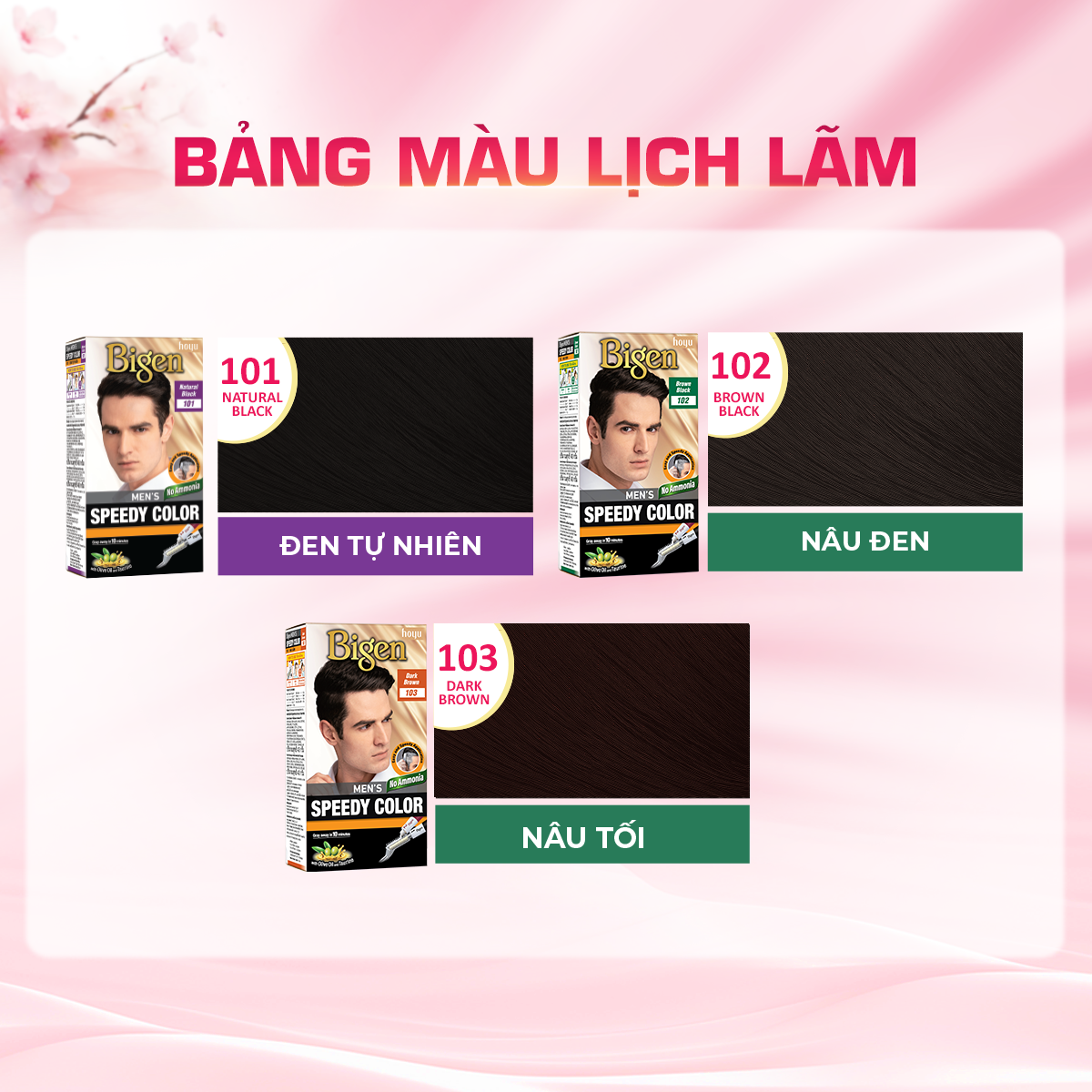  Combo 2 Thuốc Nhuộm Tóc Phủ Bạc Nam Tại Nhà Bigen Men - Phủ Bạc Thảo Dược, Dưỡng Tóc Mềm Mượt 80ml 