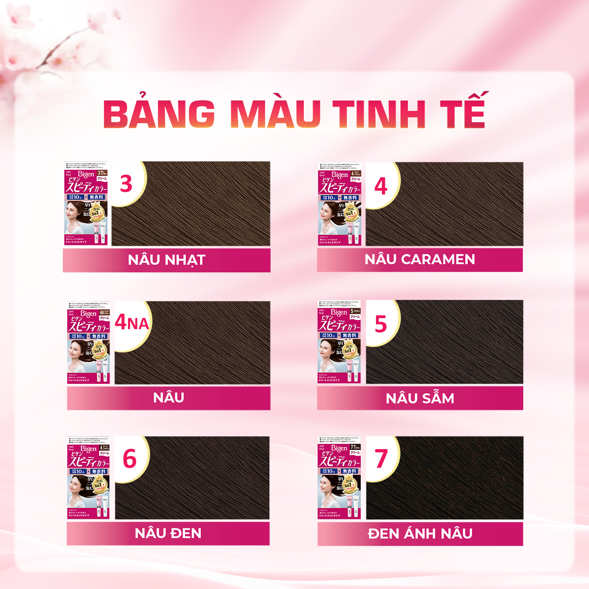  Thuốc Nhuộm Tóc Phủ Bạc Tại Nhà Bigen Nhật - Phủ Bạc Thảo Dược, Dưỡng Tóc Mềm Mượt 80ml 