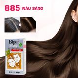  Thuốc Nhuộm Tóc Phủ Bạc Tại Nhà Bigen Xám - Phủ Bạc Thảo Dược, Dưỡng Tóc Mềm Mượt 80ml 
