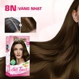  Combo 2 Thuốc Nhuộm Tóc Phủ Bạc Tại Nhà Bigen Silk Touch - Phủ Bạc Thảo Dược, Màu Thời Trang, Dưỡng Tóc Mềm Mượt 