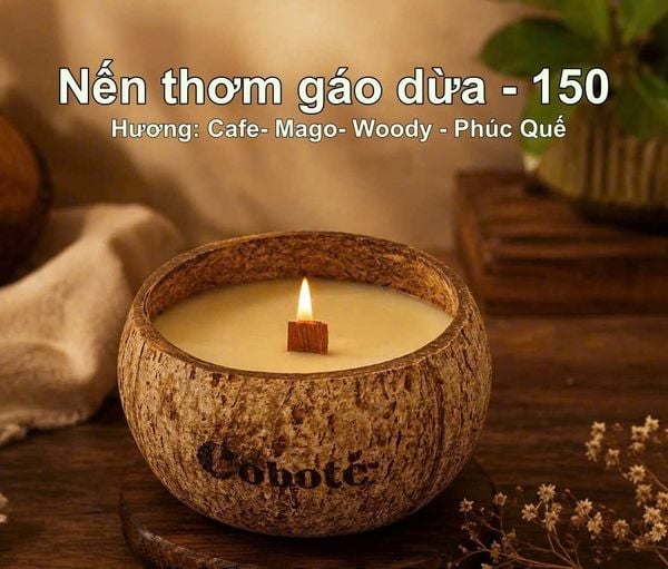  Nến thơm hương Cafe gáo dừa - 150gr 