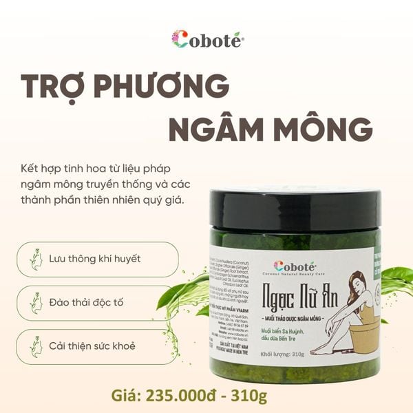  Muối thảo mộc ngâm mông Ngọc Nữ An Cobote 310g 