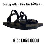  Dép lốp 4 quai điện biên bố vải mài 