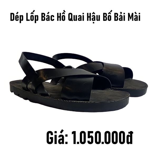  Dép lốp Bác Hồ quai hậu bố vải mài 
