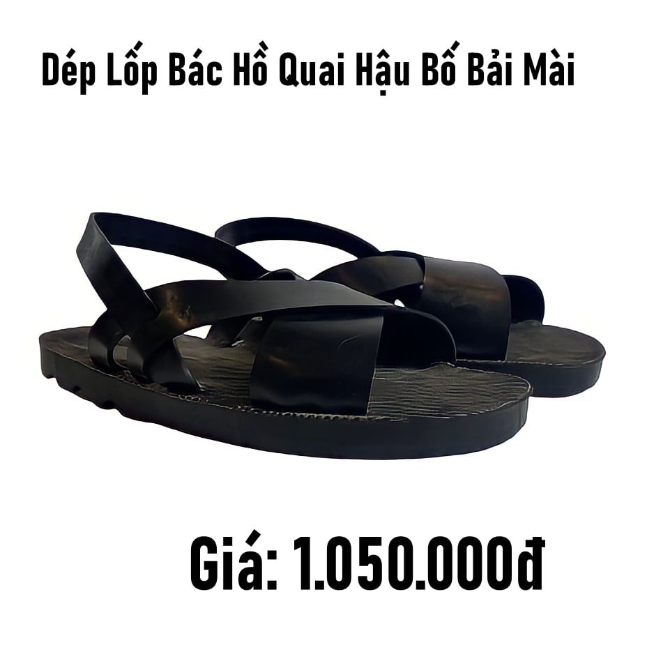  Dép lốp Bác Hồ quai hậu bố vải mài 