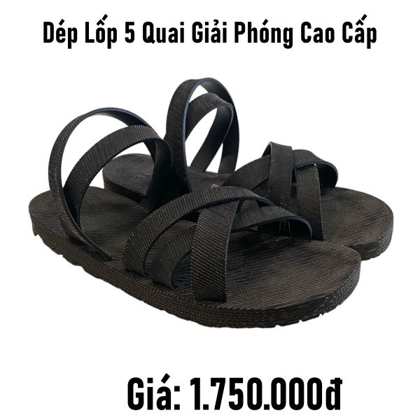  Dép lốp 5 quai cao cấp 