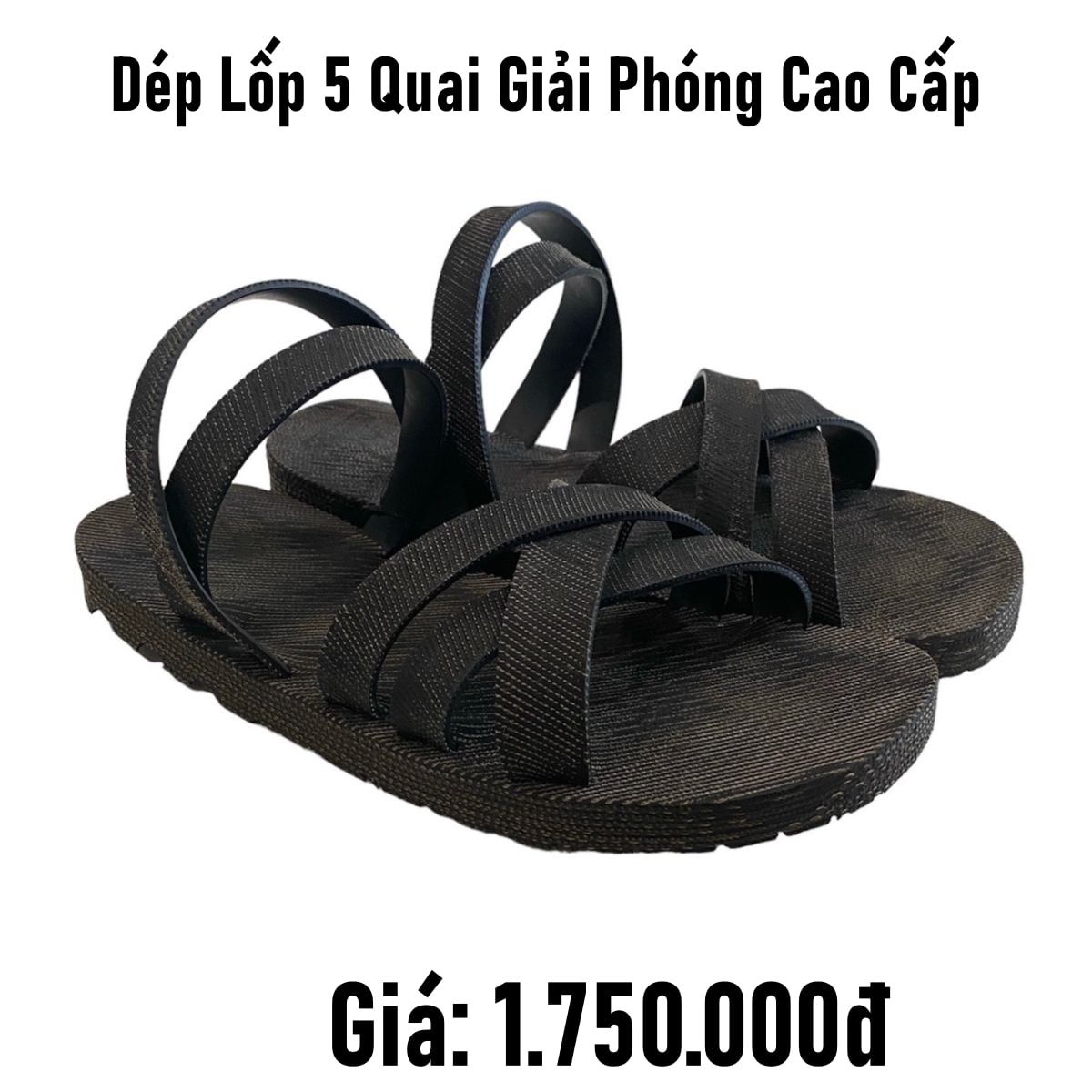  Dép lốp 5 quai cao cấp 