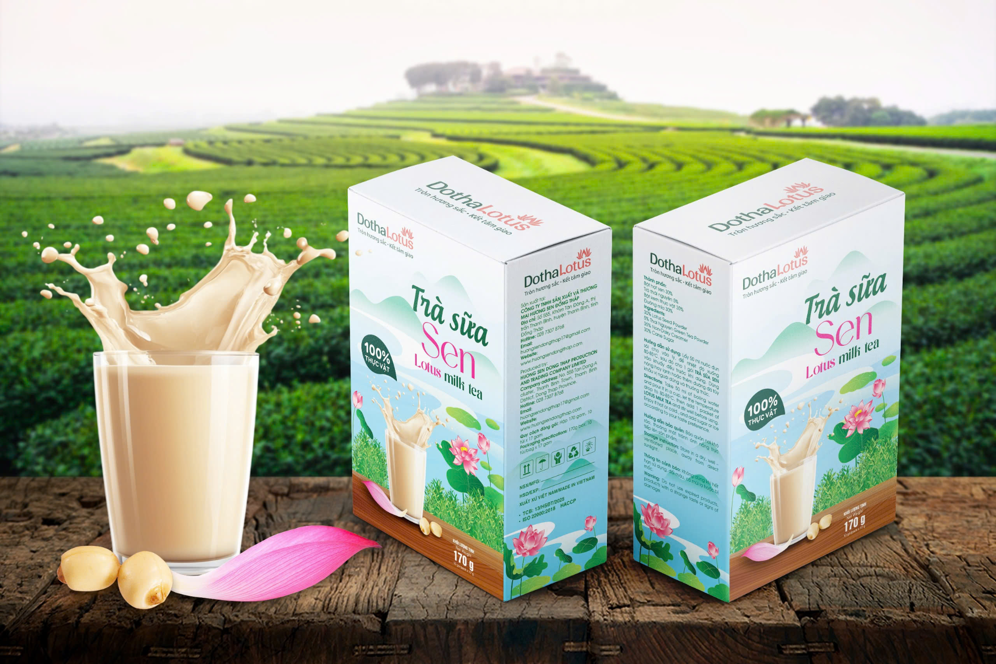 Trà sữa sen hoa cúc 170G 