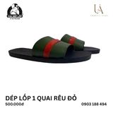  Dép lốp 1 quai rêu đỏ 