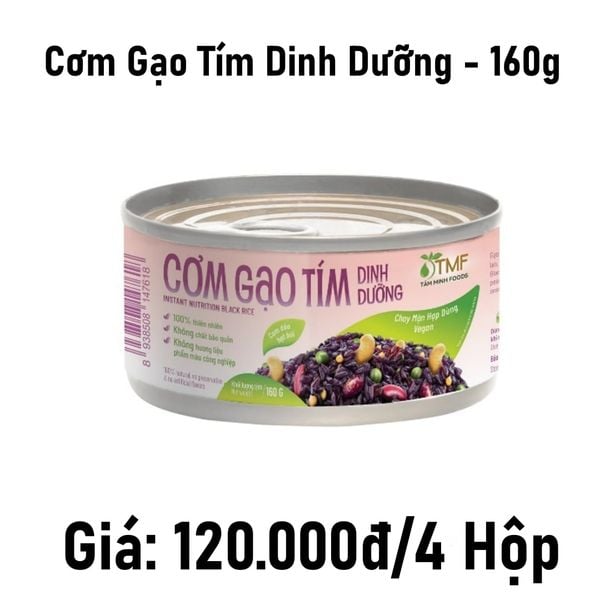  Combo 4 4 cơm gạo tím dinh dưỡng - 160g 