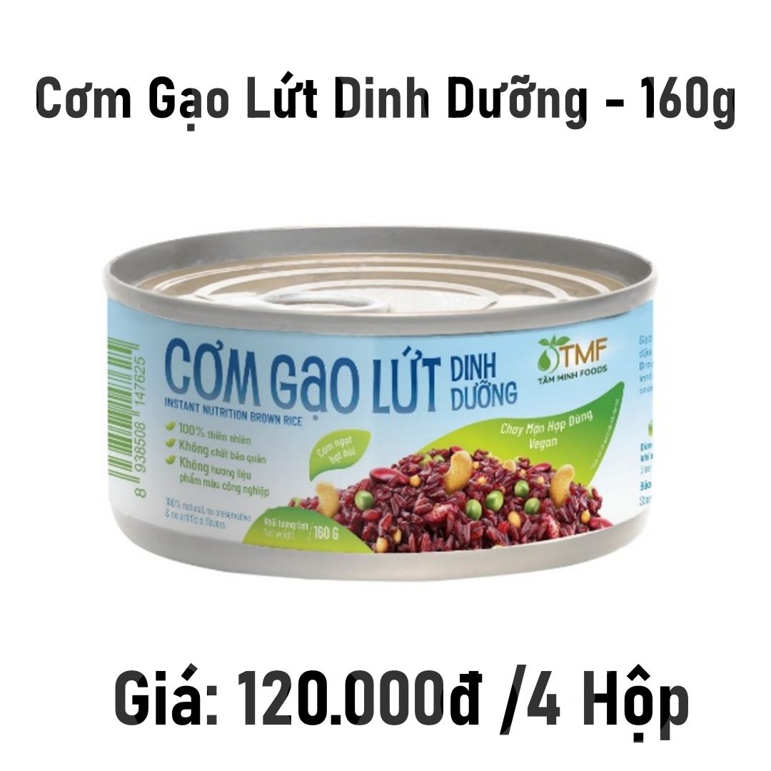  Combo 4 4 cơm gạo lứt dinh dưỡng - 160g 