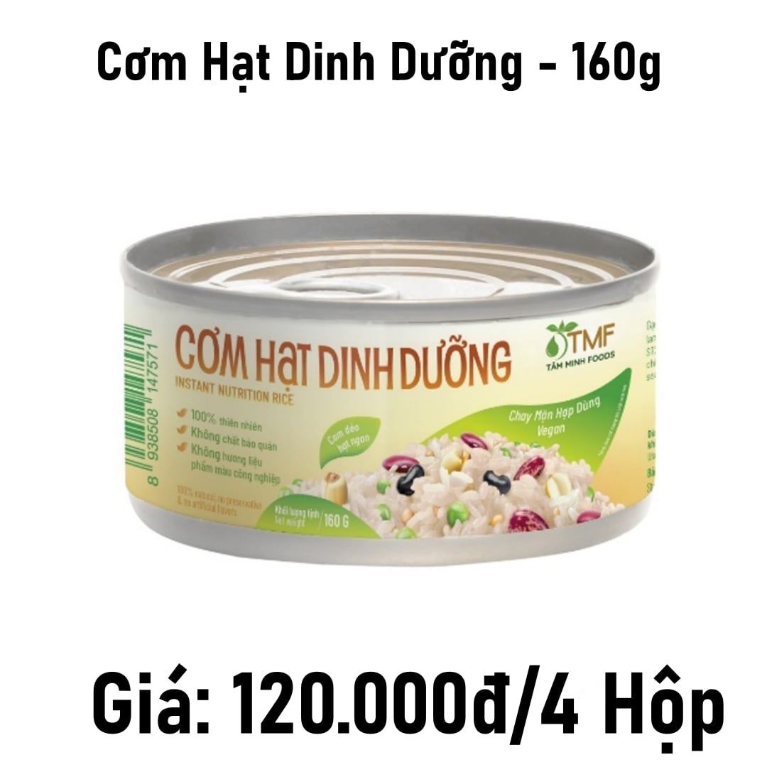  Combo 4 4 cơm hạt dinh dưỡng - 160g 