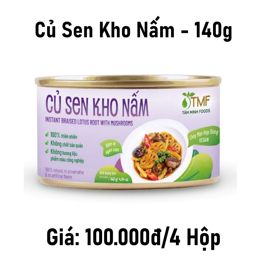  Combo 4 4 củ sen kho nấm - 140g 