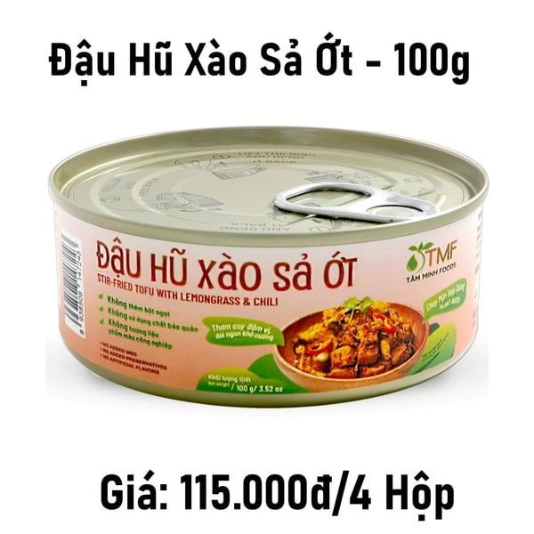  Combo 4 4 đậu hũ xào xả ớt - 100g 