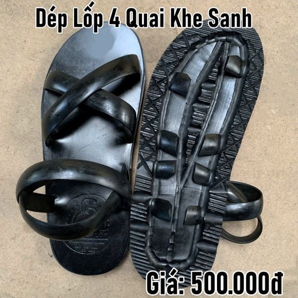  Dép lốp 4 quai khe sanh 