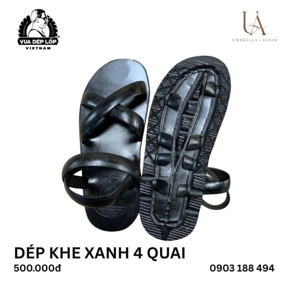  Dép lốp 4 quai khe sanh 