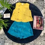  Áo lụa nút đắp 1 bên 