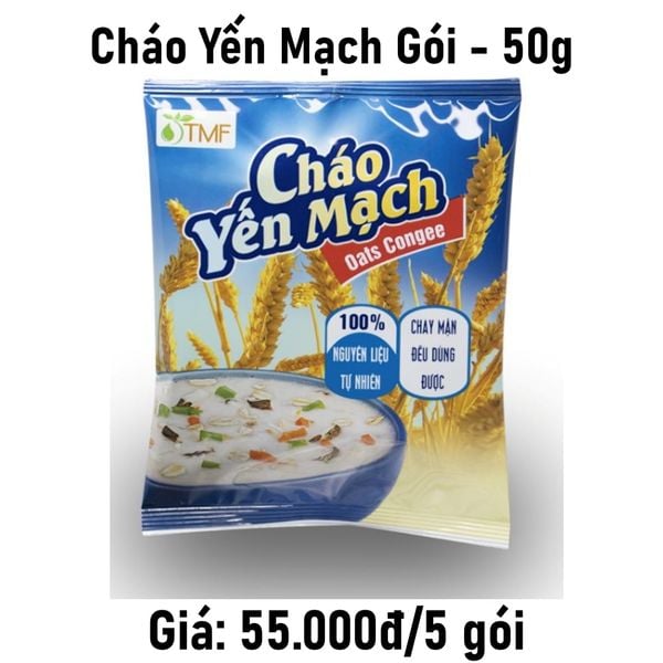  Combo 5 5 cháo yến mạch gói - 50g 