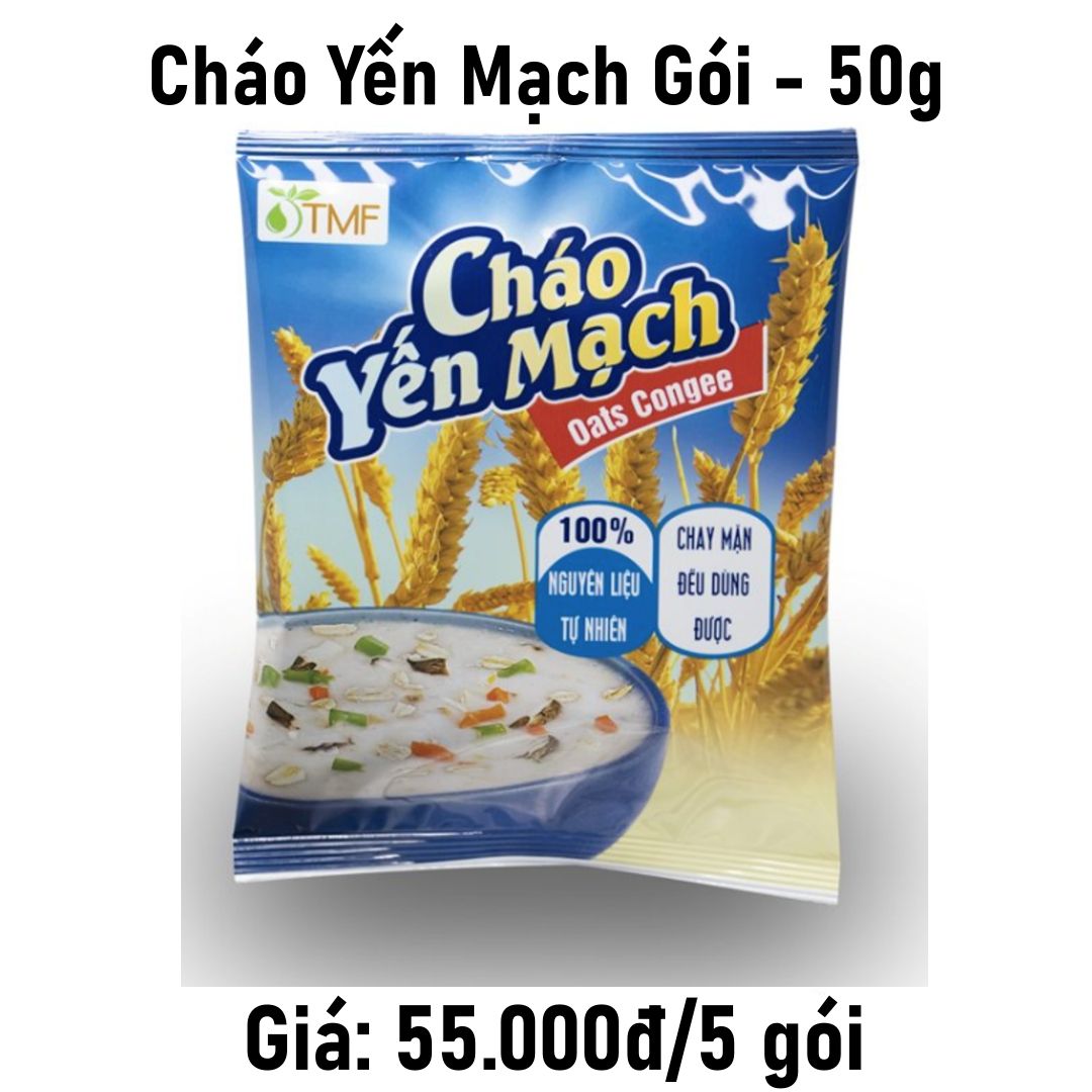  Combo 5 5 cháo yến mạch gói - 50g 