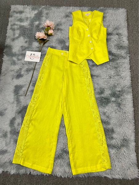  Áo Linen ghi lê đắp chéo 