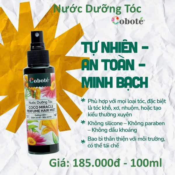  Nước dưỡng tóc hương nước hoa Cobote 100ml 