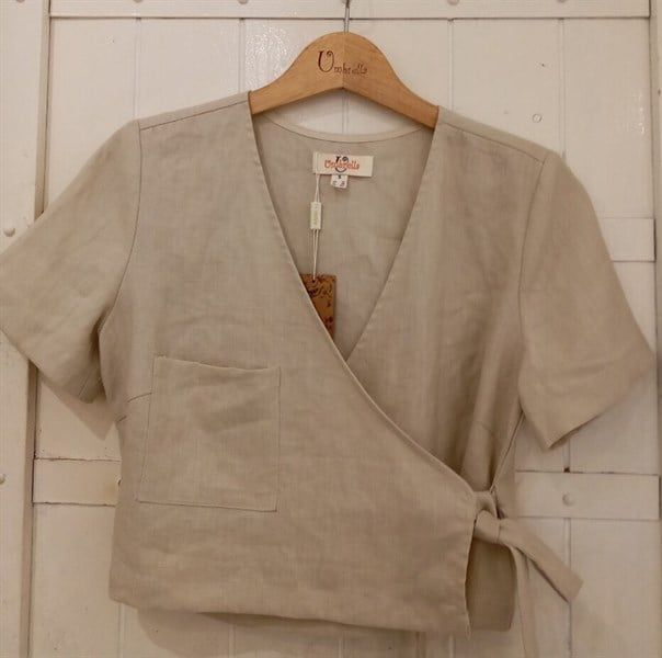  Áo chéo thắt 1 nơ 