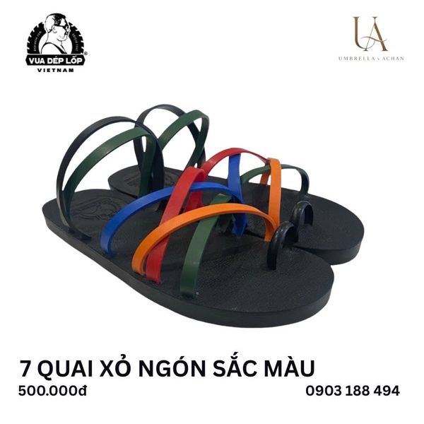  Dép lốp 7 quai xỏ ngón thời trang 