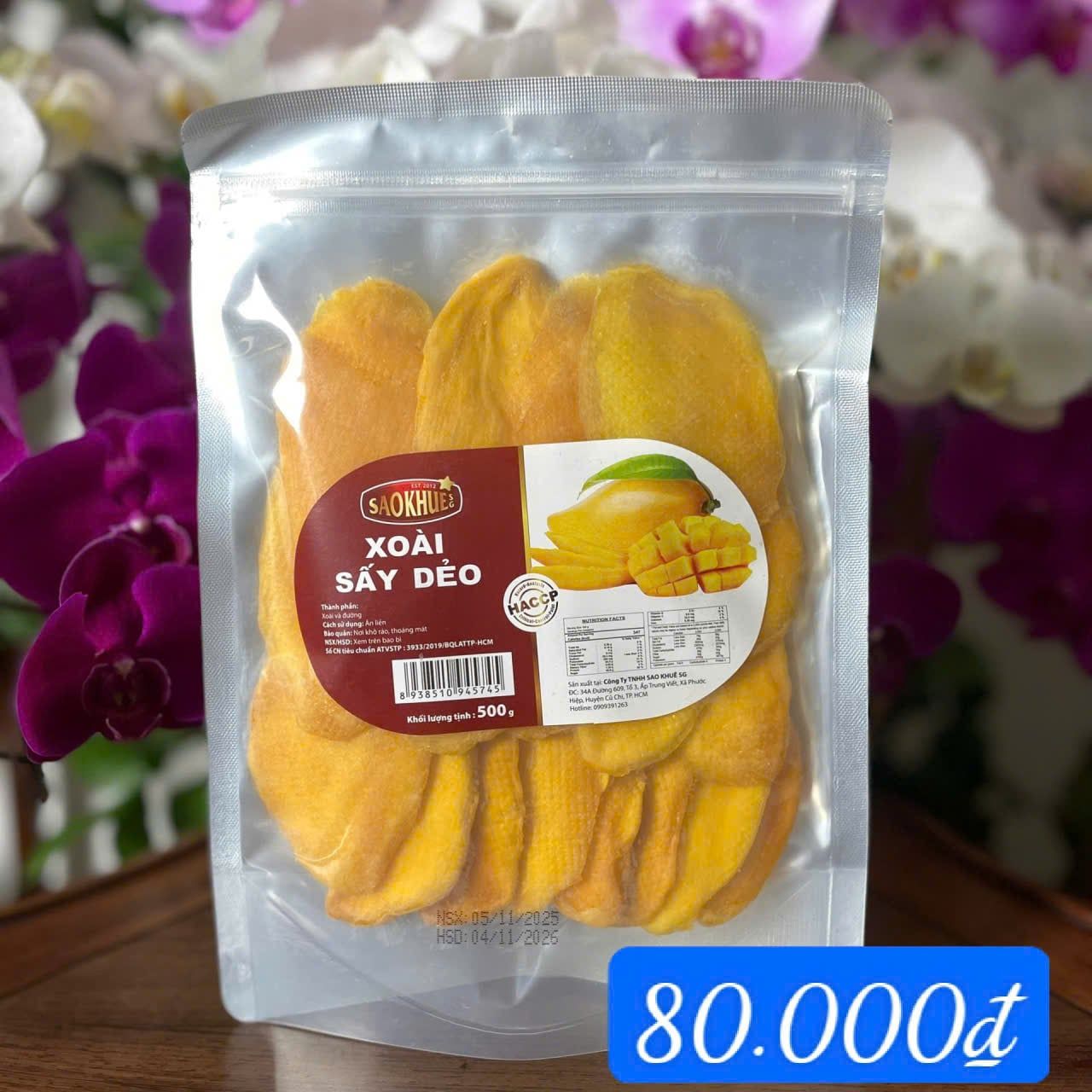  Xoài sấy dẻo 500g 