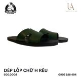  Dép lốp chữ H Rêu 