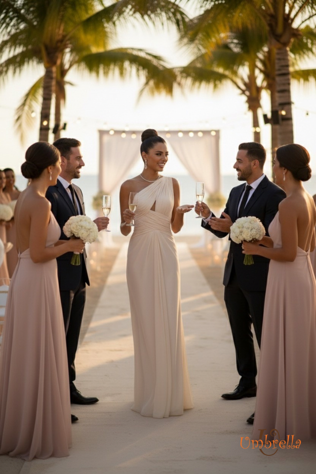  Đầm dài khoét xéo ngực 