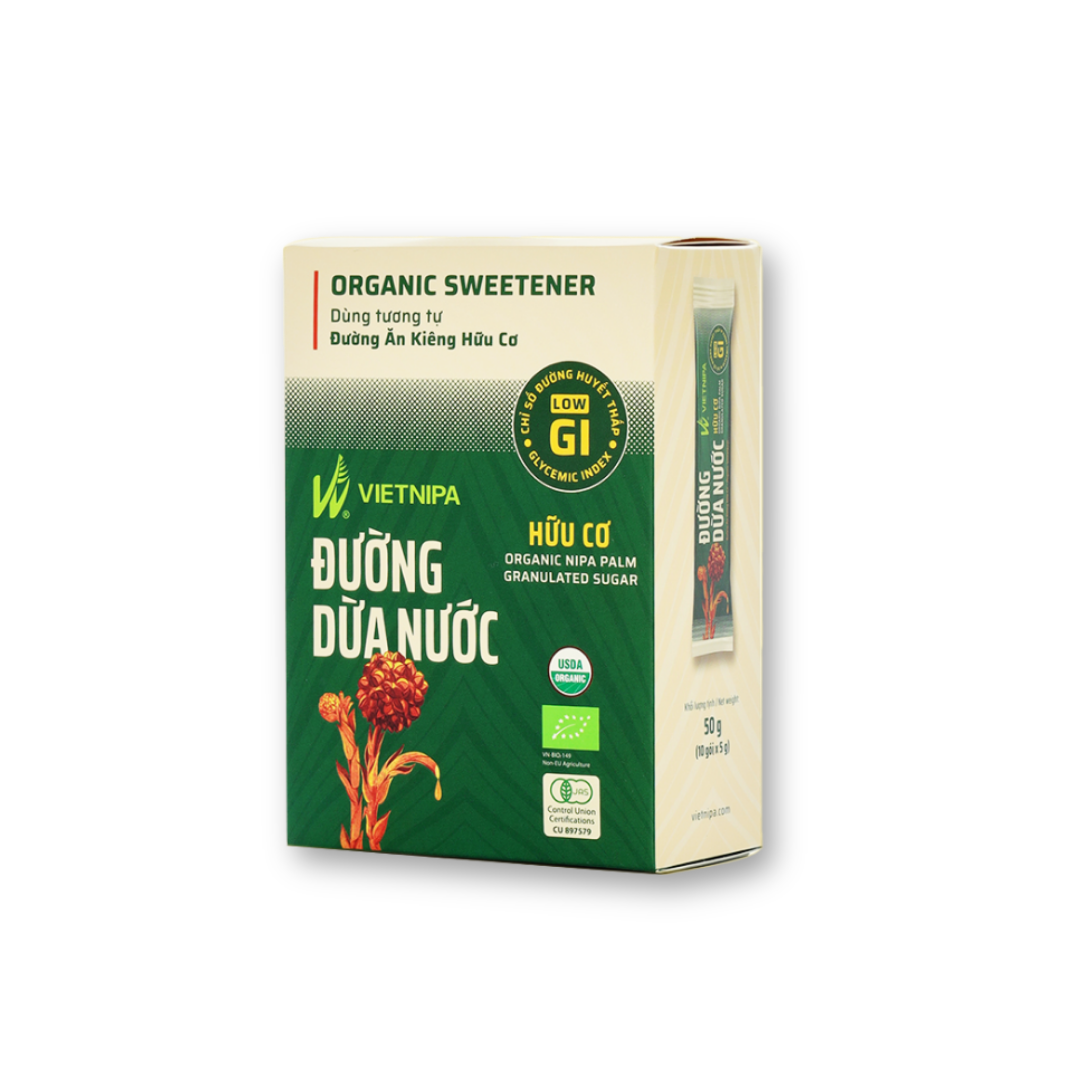  Hộp đường dừa nước hữu cơ - 30 gói (5G/ gói) 