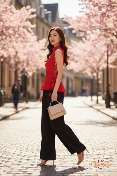  Áo lụa đan hông 