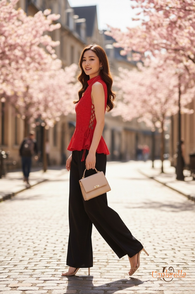  Áo lụa đan hông 