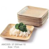  Bộ 10 đĩa vuông 17cm 