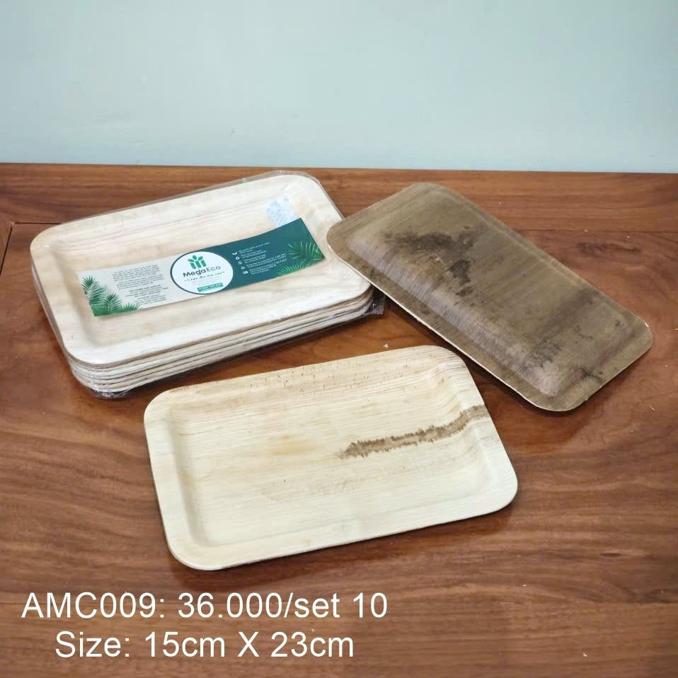  Bộ 10 đĩa chữ nhật cạn 15cmx23cm 