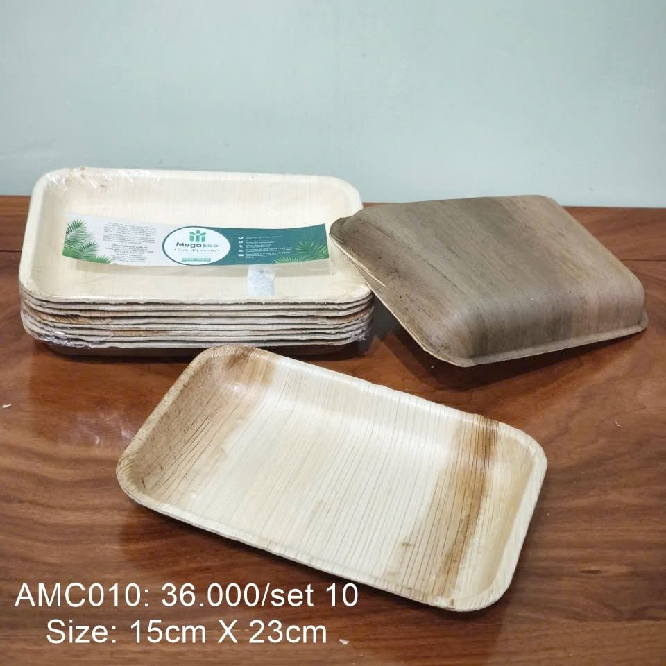  Bộ 10 đĩa chữ nhật sâu 15cmx23cm 