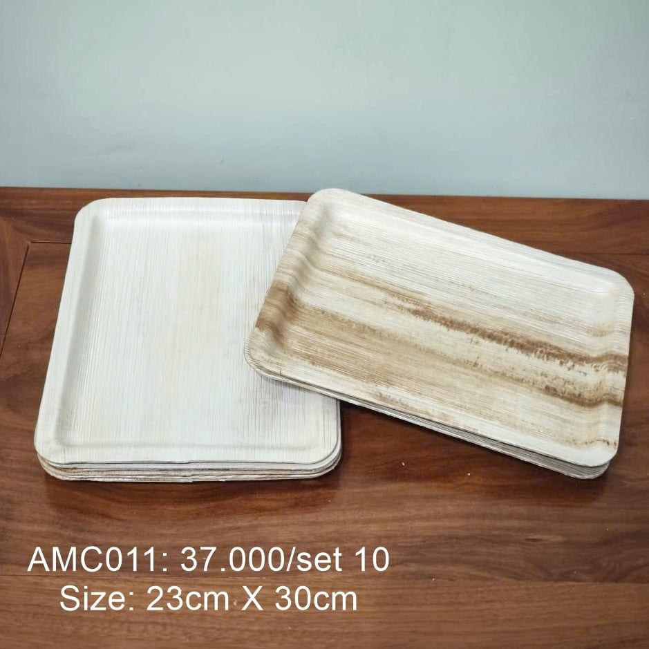  Bộ 10 đĩa chữ nhật lớn 23cmx30cm 