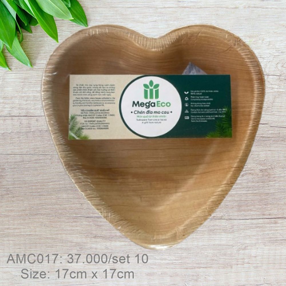  Bộ 10 đĩa trái tim 17cmx17cm 