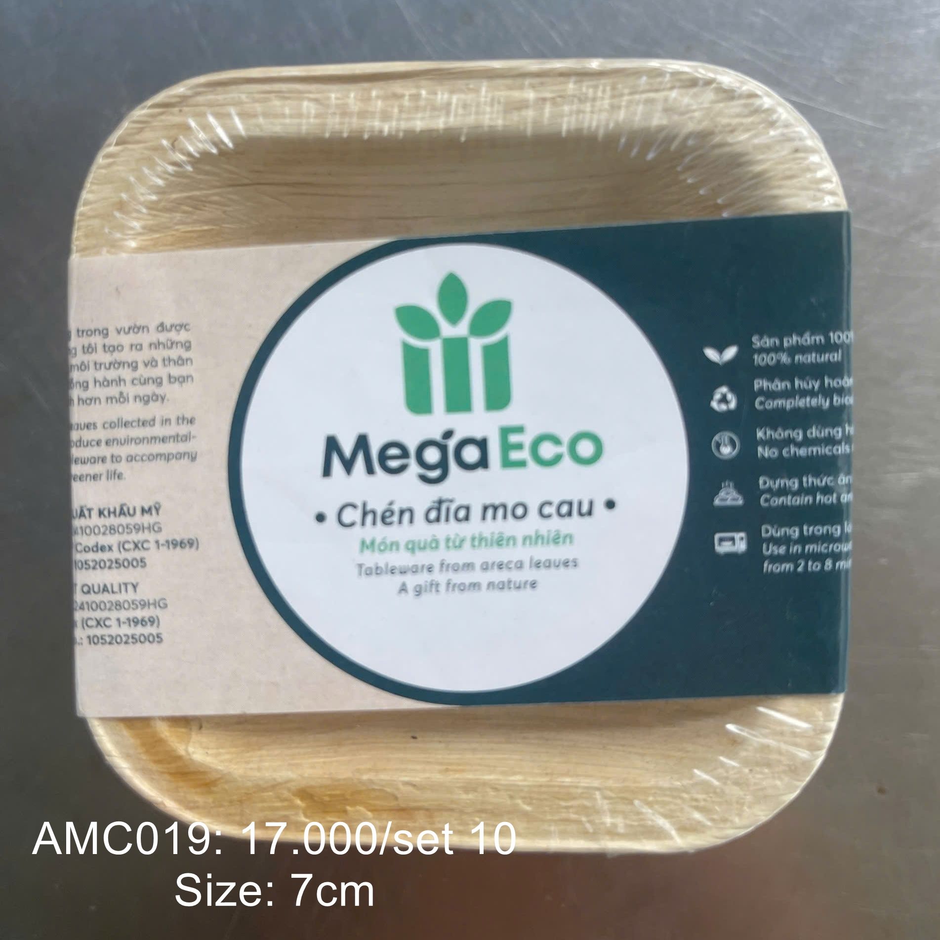  Bộ 10 chén vuông 7cm 